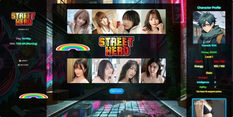 更新[亚洲风HTML/真人/动态] #街头英雄 #Street HeroV0.6a 浏览器转中文 [12.0G]